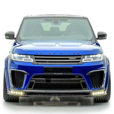 Perbaikan pengganti Land Rover Body Kit 2017 - 2019 Spoiler Hood Resin Fiber Front Lip