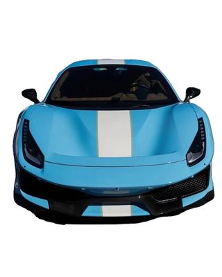 Auto Parts for Ferrari 488 Body Kit 488 Upgraded PistA-style Front dan Rear Bumper Bonnet Spoiler Carbon Fiber Body Kit