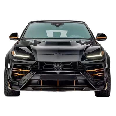 Untuk Lamborghini Urus Carbon Fiber Body Kit Urus Upgraded VORS Style Carbon Fiber Front Lip Diffuser Spoiler Hood dengan Wide-body