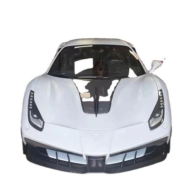 Untuk Ferrari 488 Carbon Fiber Body Kit 488 Upgraded Misha Style Depan dan Belakang Bumper Spoiler Hood Carbon Fiber Body Kit