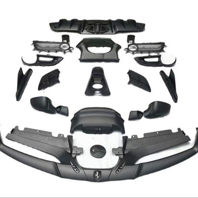 Untuk Ferrari 488 Carbon Fiber Body Kit 488 Upgraded Capristo Style Carbon Fiber Front Lip Diffuser Spoiler