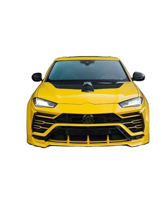 Yellow Lamborghini Urus Body Kit Karbon Fiber Lip Depan Mobil Mewah Diffuser Widebody Kit