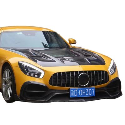 Untuk Mercedes AMG GT Carbon Fiber Body Kit AMG GT Carbon Fiber Front Lip Diffuser Spoiler
