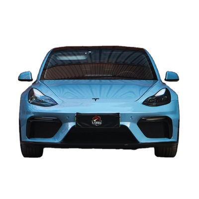 Auto Parts for Tesla Model 3 Body Kit PP Material Plastik MODEL 3 Diperbarui GT4 Gaya Front Bumper Body Kit