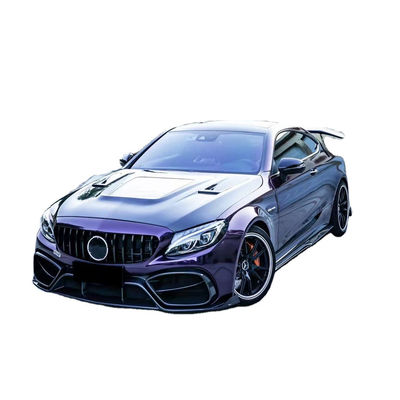 Bagian mobil untuk Mercedes C63 C63S Coupe Body Kit C63 C63S Coupe Upgraded IMP Style Bagian depan dan belakang Bumper Spoiler Body Kit