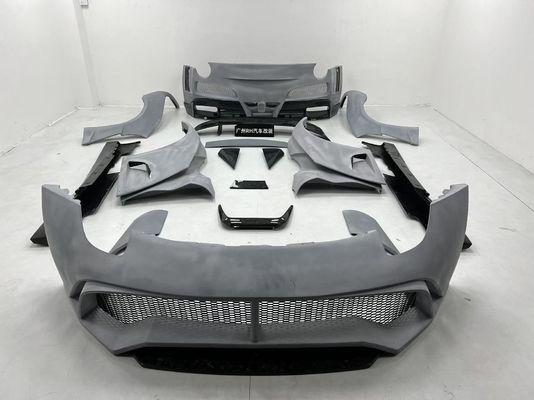 Ferrari F12 Fiber Carbon body Kit F12 Novitec N-largo gaya depan dan belakang bumper roda lengkungan F12 depan lip diffuser spoiler