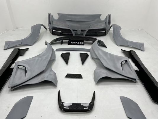 Ferrari F12 Fiber Carbon body Kit F12 Novitec N-largo gaya depan dan belakang bumper roda lengkungan F12 depan lip diffuser spoiler