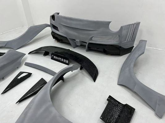 Ferrari F12 Fiber Carbon body Kit F12 Novitec N-largo gaya depan dan belakang bumper roda lengkungan F12 depan lip diffuser spoiler