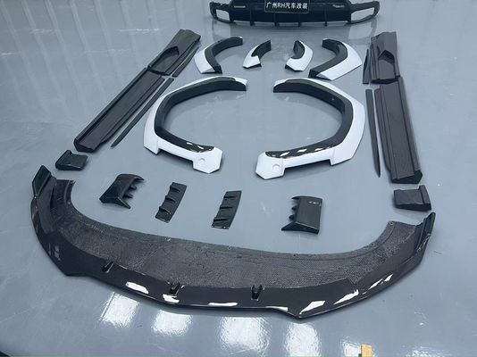 Lamborghini Urus Karoseri serat karbon Kit URUS 1016 gaya serat karbon depan lip diffuser spoiler hood roda lengkungan