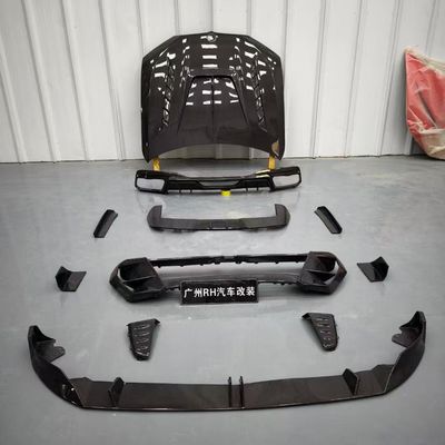 BMW X7 Karbon Fiber Body Kit X7 LD gaya karbon serat depan lip diffuser Spoiler hood roda lengkungan