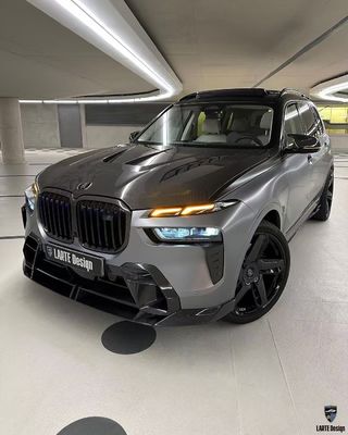 BMW X7 Karbon Fiber Body Kit X7 LD gaya karbon serat depan lip diffuser Spoiler hood roda lengkungan