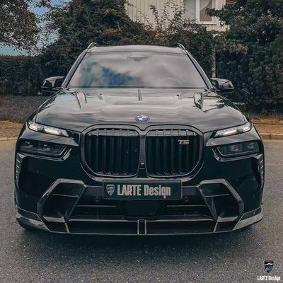 BMW X7 Karbon Fiber Body Kit X7 LD gaya karbon serat depan lip diffuser Spoiler hood roda lengkungan