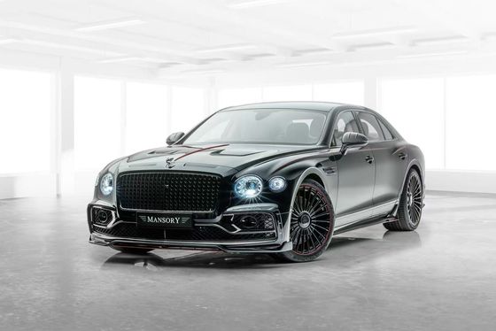 Bentley Flying Spur Fiber Carbon Body Kit Flying Spur upgrade gaya MANSORY depan lip diffuser Spoiler hood body kit