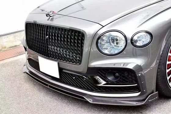 Bentley Flying Spur Fiber Carbon Body Kit Flying Spur upgrade gaya MANSORY depan lip diffuser Spoiler hood body kit