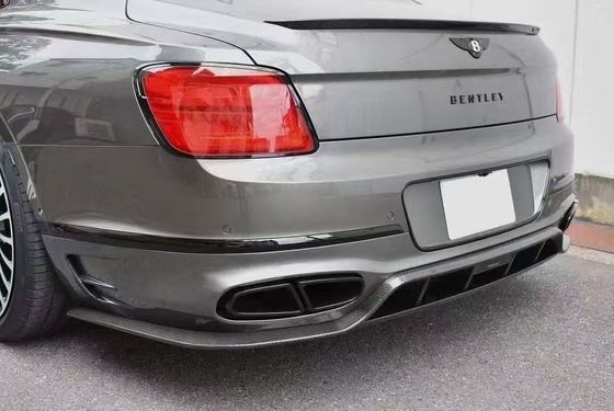 Bentley Flying Spur Fiber Carbon Body Kit Flying Spur upgrade gaya MANSORY depan lip diffuser Spoiler hood body kit