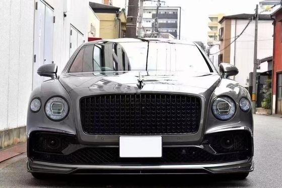 Bentley Flying Spur Fiber Carbon Body Kit Flying Spur upgrade gaya MANSORY depan lip diffuser Spoiler hood body kit