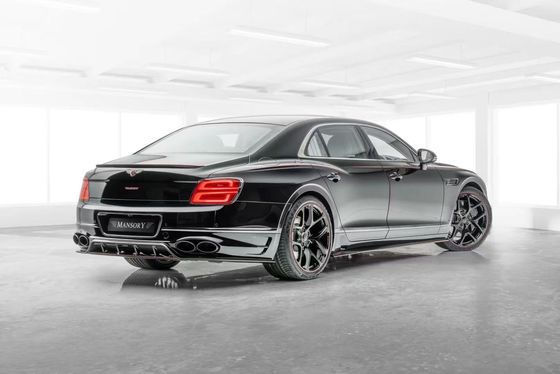 Bentley Flying Spur Fiber Carbon Body Kit Flying Spur upgrade gaya MANSORY depan lip diffuser Spoiler hood body kit