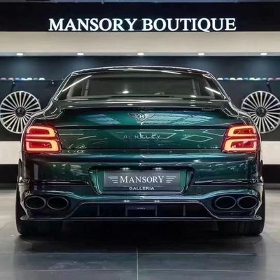 Bentley Flying Spur Fiber Carbon Body Kit Flying Spur upgrade gaya MANSORY depan lip diffuser Spoiler hood body kit