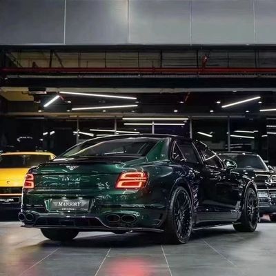 Bentley Flying Spur Fiber Carbon Body Kit Flying Spur upgrade gaya MANSORY depan lip diffuser Spoiler hood body kit