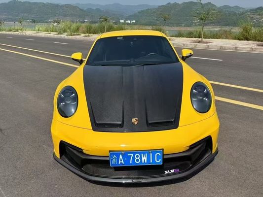 Porsche 992 Karoseri serat karbon Kit 992 gaya GT3 depan dan belakang bumper sisi rok spoiler hood
