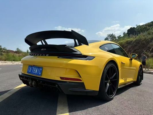 Porsche 992 Karoseri serat karbon Kit 992 gaya GT3 depan dan belakang bumper sisi rok spoiler hood