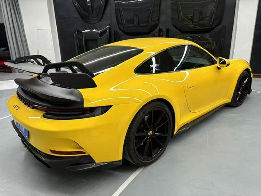 Porsche 992 Karoseri serat karbon Kit 992 gaya GT3 depan dan belakang bumper sisi rok spoiler hood