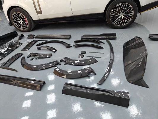 Land Rover Range Rover Fiber Karbon Body Kit Range Rover Upgraded Mansory gaya depan lip diffuser Spoiler hood roda lengkungan sisi rok