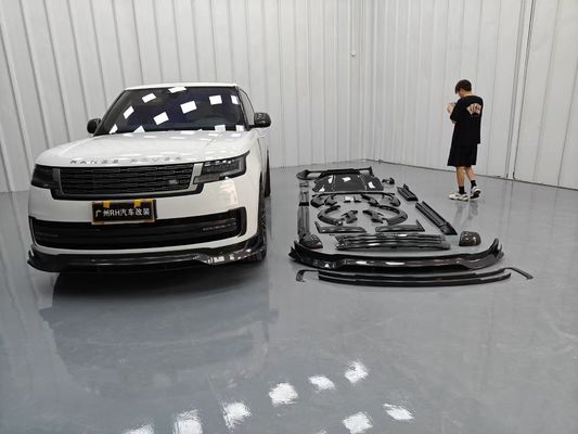 Land Rover Range Rover Fiber Karbon Body Kit Range Rover Upgraded Mansory gaya depan lip diffuser Spoiler hood roda lengkungan sisi rok