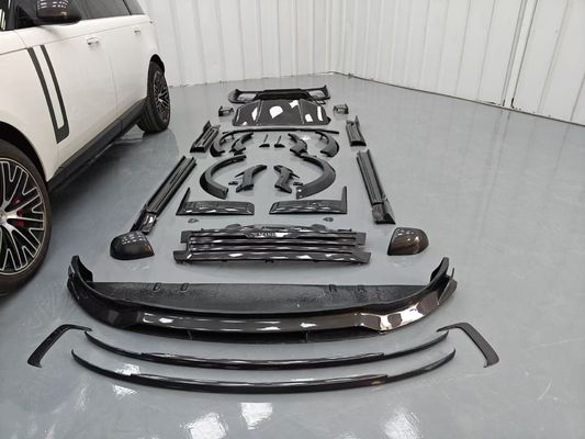 Land Rover Range Rover Fiber Karbon Body Kit Range Rover Upgraded Mansory gaya depan lip diffuser Spoiler hood roda lengkungan sisi rok