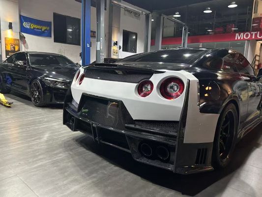 Nissan GTR Karbon fiber body Kit GTR r35 Upgraded 2024nismo style depan dan belakang bumper spoiler fender hood