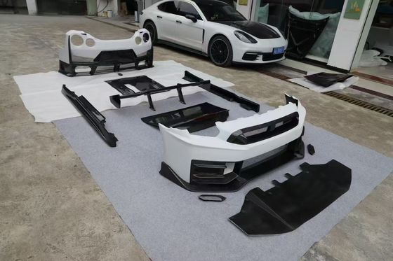 Nissan GTR Karbon fiber body Kit GTR r35 Upgraded 2024nismo style depan dan belakang bumper spoiler fender hood