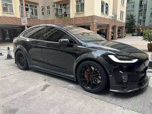 Tesla model X Carbon Fiber Body Kit model X Carbon Fiber depan lip diffuser Spoiler hood roda lengkungan lebar kit tubuh