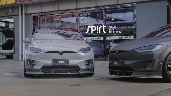 Tesla model X Carbon Fiber Body Kit model X Carbon Fiber depan lip diffuser Spoiler hood roda lengkungan lebar kit tubuh