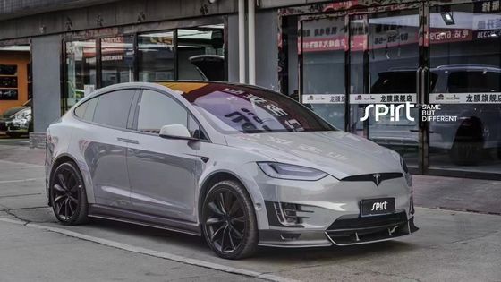 Tesla model X Carbon Fiber Body Kit model X Carbon Fiber depan lip diffuser Spoiler hood roda lengkungan lebar kit tubuh