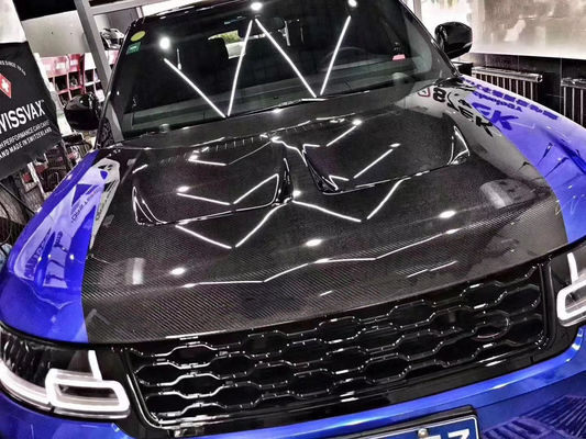 Produk Baru Hood Serat Karbon untuk Range Rover Sport untuk Range Rover Sport SVR Style Hood