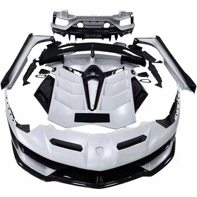 Untuk Lamborghini Aventador LP700 LP720 Carbon Fiber Body Kit Aventador Upgraded SVJ Style Bagian depan dan belakang Bumper Spoiler Body Kit