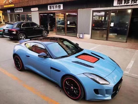 Fiber Karbon Berkualitas Tinggi Fiber Karbon Hood untuk Jaguar F-Type Upgrade IMP Style Hood