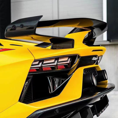 Untuk Lamborghini Aventador LP700 LP720 Carbon Fiber Body Kit Aventador Upgraded SVJ Style Bagian depan dan belakang Bumper Spoiler Body Kit