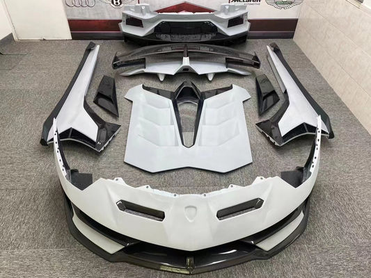 Untuk Lamborghini Aventador LP700 LP720 Carbon Fiber Body Kit Aventador Upgraded SVJ Style Bagian depan dan belakang Bumper Spoiler Body Kit