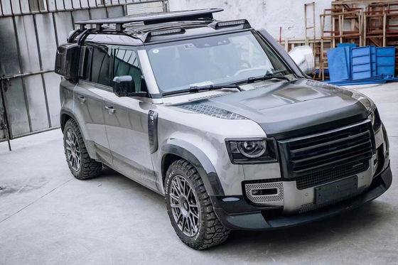 Kapsul Serat Karbon untuk Land Rover Defender Bahan Serat Karbon Defender Cover Gaya SVR yang Ditingkatkan
