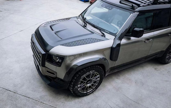 Kapsul Serat Karbon untuk Land Rover Defender Bahan Serat Karbon Defender Cover Gaya SVR yang Ditingkatkan