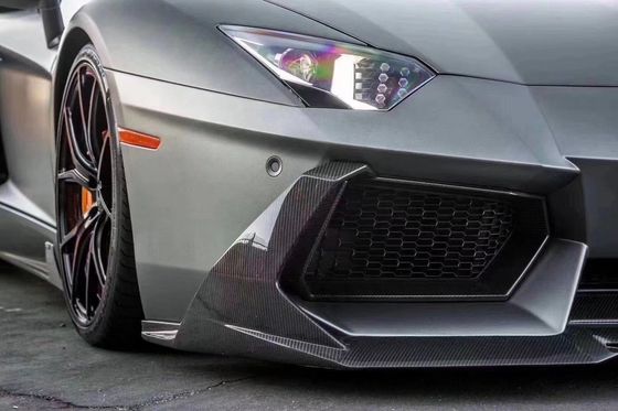 Untuk Lamborghini LP700 Carbon Fiber Body Kit LP700 Upgrade VORs Style Carbon Fiber Front Lip Diffuser Spoiler