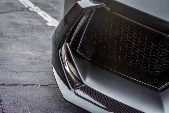 Untuk Lamborghini LP700 Carbon Fiber Body Kit LP700 Upgrade VORs Style Carbon Fiber Front Lip Diffuser Spoiler