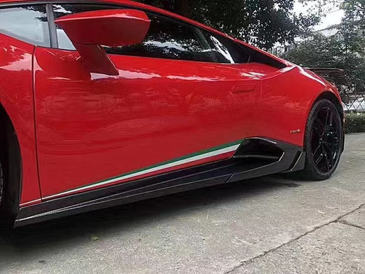 Untuk Lamborghini LP580 LP610 Carbon Fiber Body Kit LP580 LP610 Upgraded MSY Style Front Lip Diffuser Spoiler Side Skirt