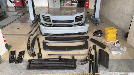 Black Range Rover Bodykits 240mm Karbon Fiber Widebody Kit 2019-