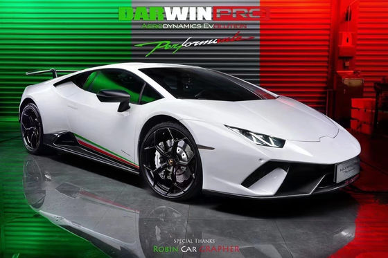 Untuk Lamborghini LP580 LP610 Carbon Fiber Body Kit LP580 LP610 Upgraded LP640 gaya Depan dan Belakang Bumper Spoiler Hood