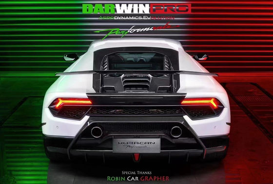 Untuk Lamborghini LP580 LP610 Carbon Fiber Body Kit LP580 LP610 Upgraded LP640 gaya Depan dan Belakang Bumper Spoiler Hood