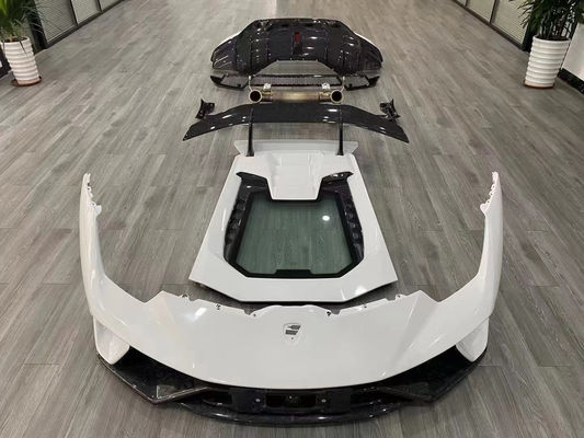Untuk Lamborghini LP580 LP610 Carbon Fiber Body Kit LP580 LP610 Upgraded LP640 gaya Depan dan Belakang Bumper Spoiler Hood