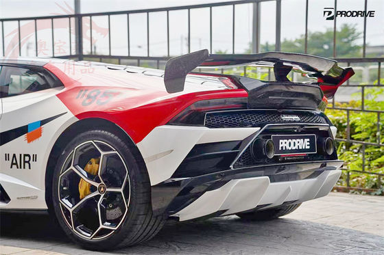 Untuk Lamborghini LP580 LP610 Carbon Fiber Body Kit LP580 LP610 Upgraded VORS Style Carbon Fiber Spoiler Wing