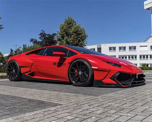 Untuk Lamborghini LP580 LP610 Carbon Fiber Widebody Kit LP580 LP610 Upgraded PD-style Front dan Rear Bumper Spoiler Widebody